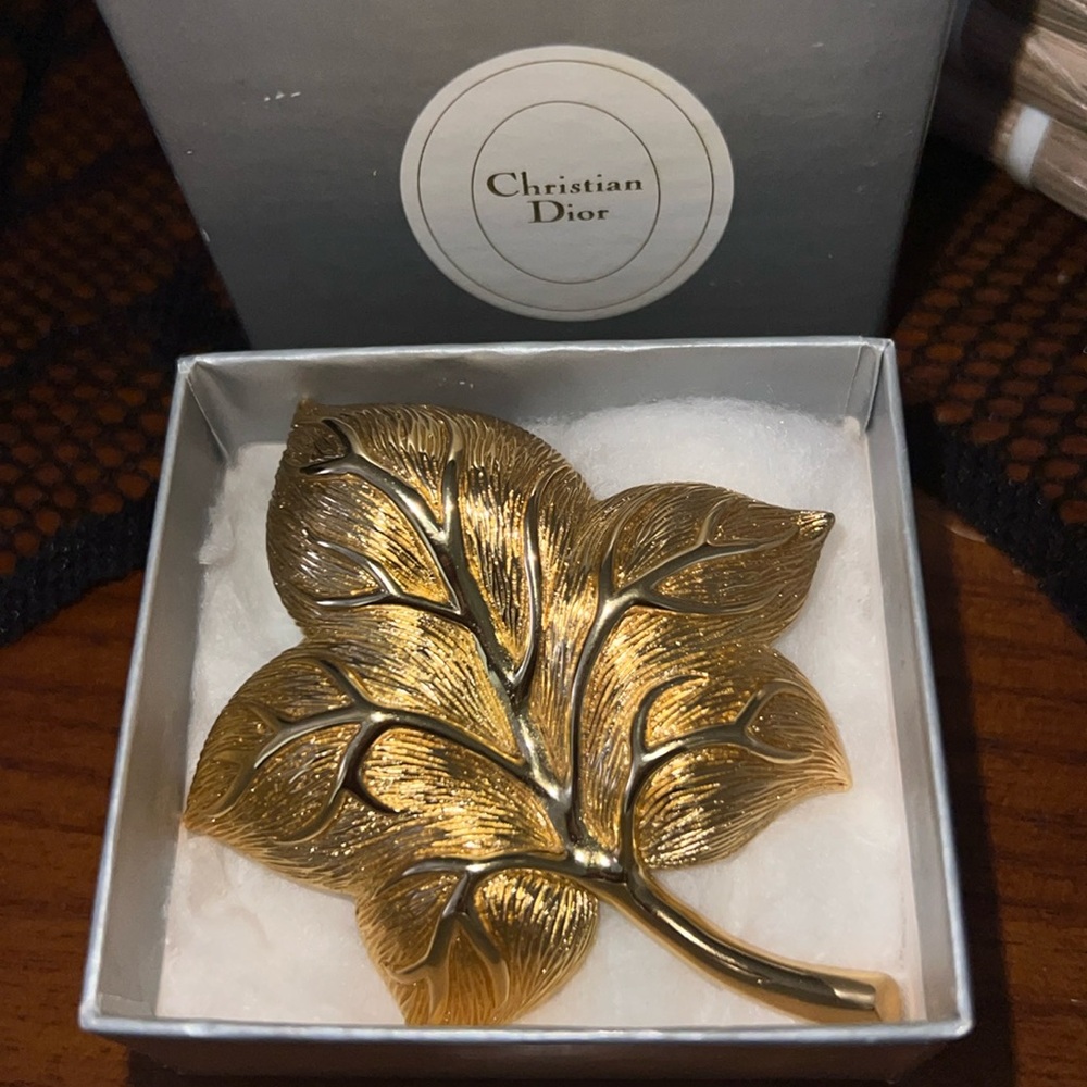 Vintage Dior Gold Brooch